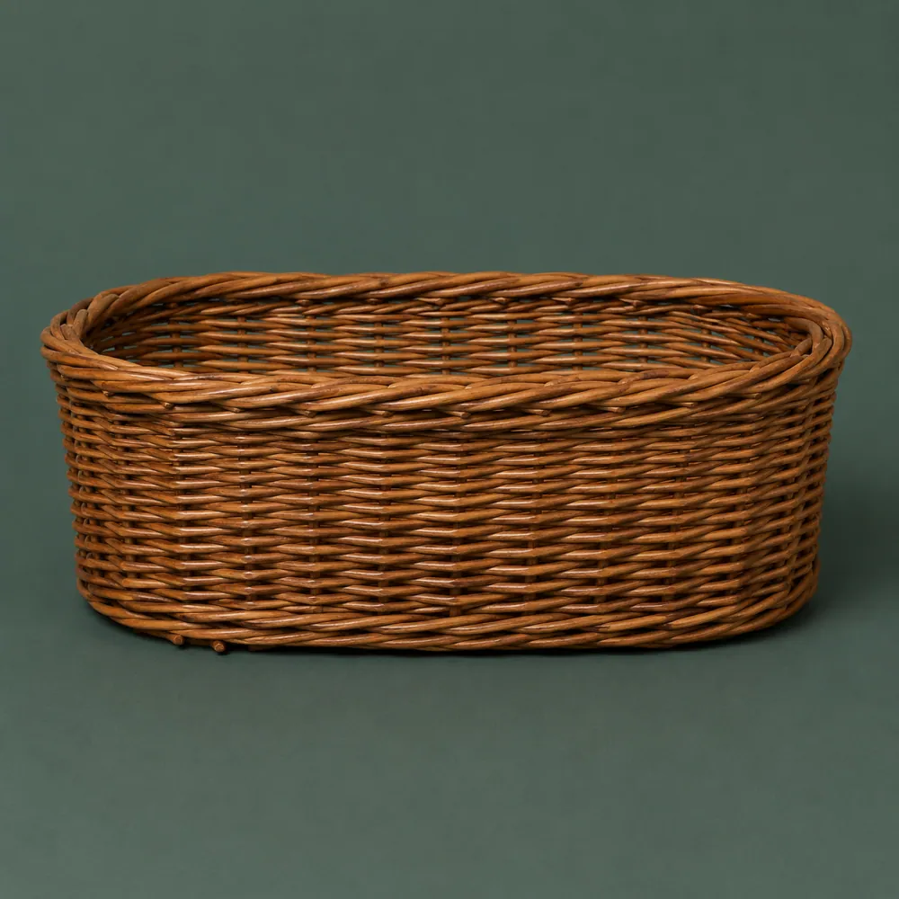Oval Basket 380, piece ON-A-04, woven in Willow, photographed as it is.