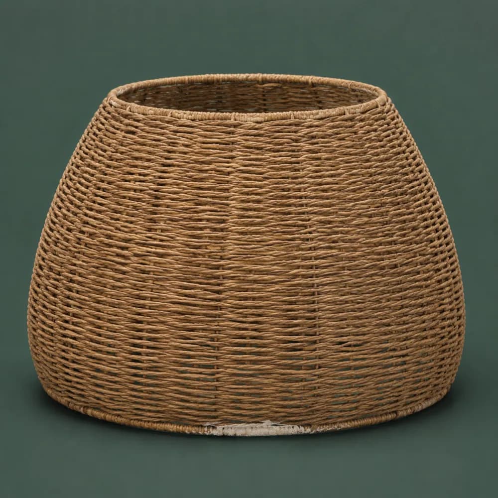 Paper Cord Shade 380, piece ON-C-08, woven in Paper cord, photographed as it is.