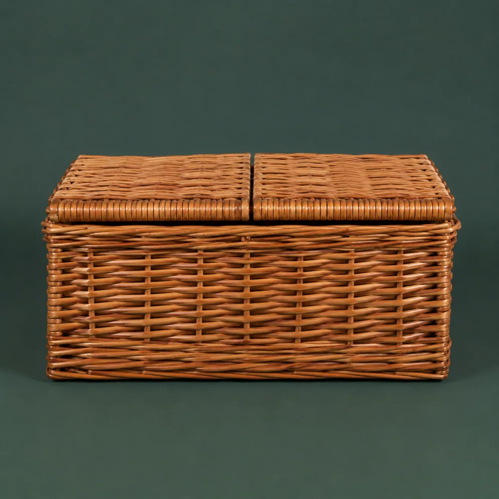 Picnic Hamper 460, piece ON-E-04, woven in Willow, photographed as it is.