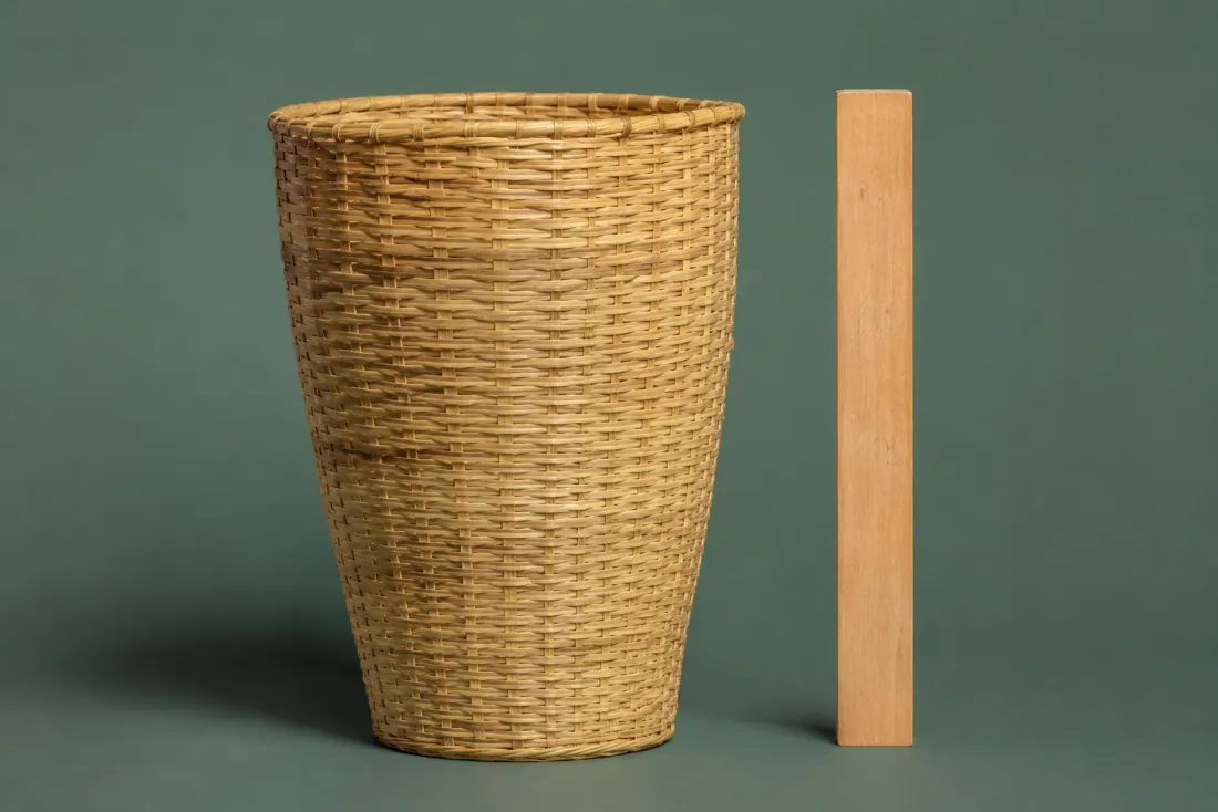 ON-A-06 photographed beside a ruler so you can judge its size against the published 258 mm.